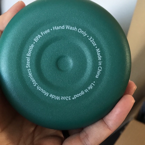 LIFE IS GOOD THERMO BOTTLE GREEN HOT COLD 32oz GOGGLES MOUNTAIN VIEW NEW - Picture 6 of 8